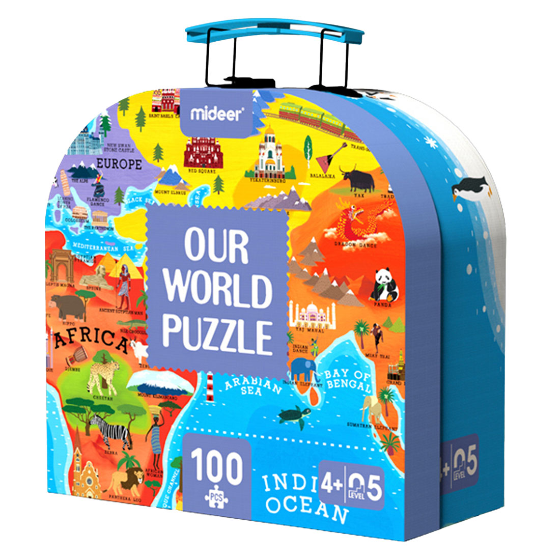 ワールドフロアパズル　幼児向け世界地図ジグソーパズル　100ピース