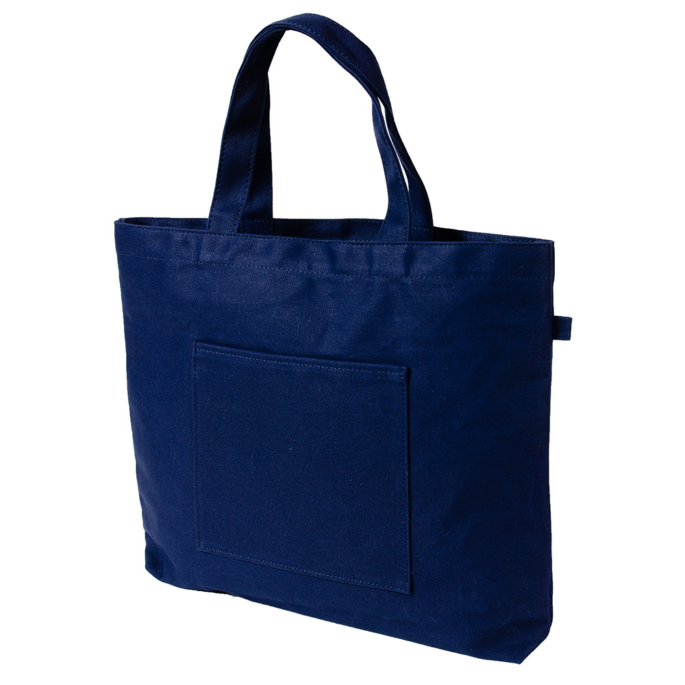 レッスン お受験バッグ 紺色布製・レッスンバッグ 中 ：お子様用　完全日本製 お受験バッグのハッピークローバー